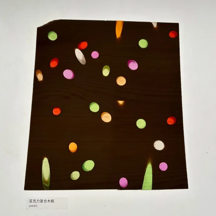 色点实验。色点排列让材料测试有了近似图谱的样子。