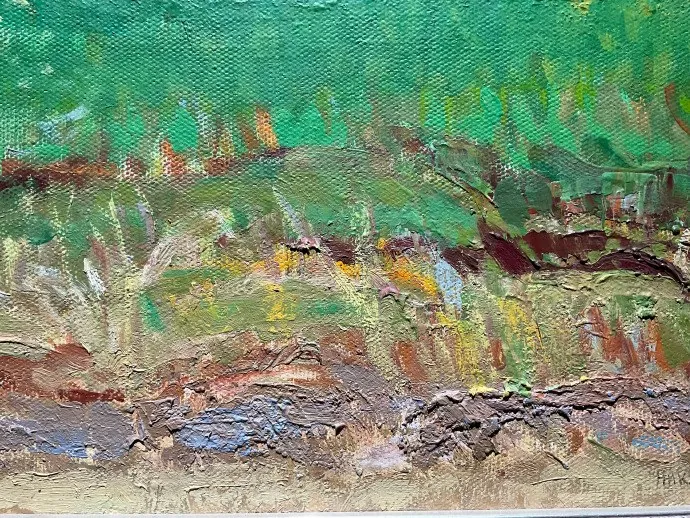 绘画细节。绘画细节把笔触和色彩从展览中单独取出。